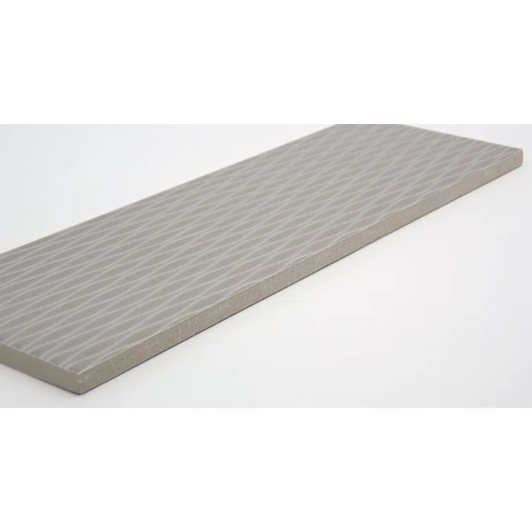 Emser Tile Motif II Taupe 4 in. x 12 in. Glossy Ceramic Wall Tile (6.82 sq. ft./Case)