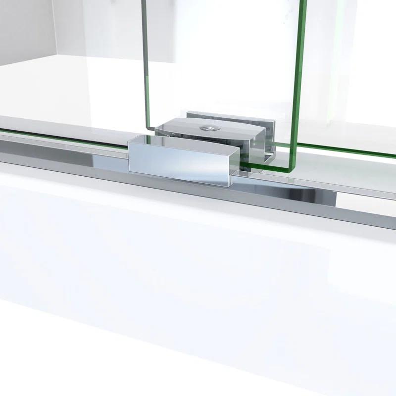 DreamLine SDVH60W760VXX01 Sapphire-V 56cm W x 76cm H Frameless Tub Door with