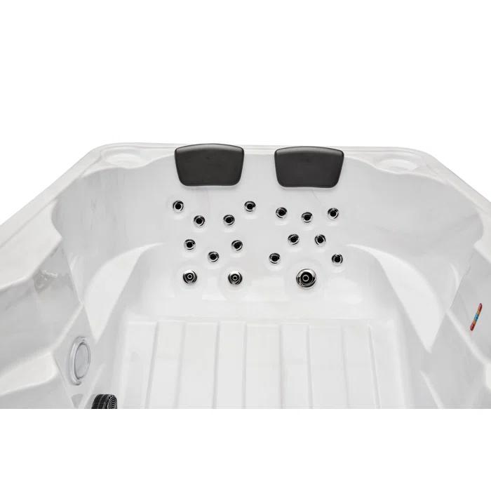 Luxury Spas Luxury Spas 4 - Person 39 - Jet Acrylic Rectangular Standard Hot Tub with Ozonator in Gray