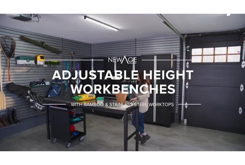NewAge Products Pro Series Adjustable Height Steel Workbench