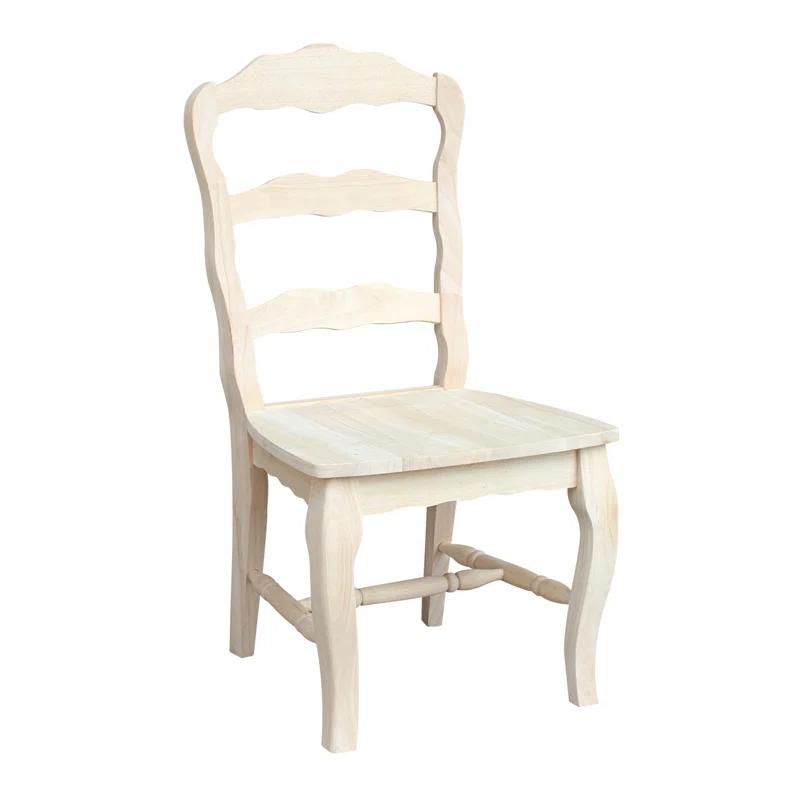 Ophelia & Co. Iademarco 18'' H Solid Wood Side Chair (Set of 2)