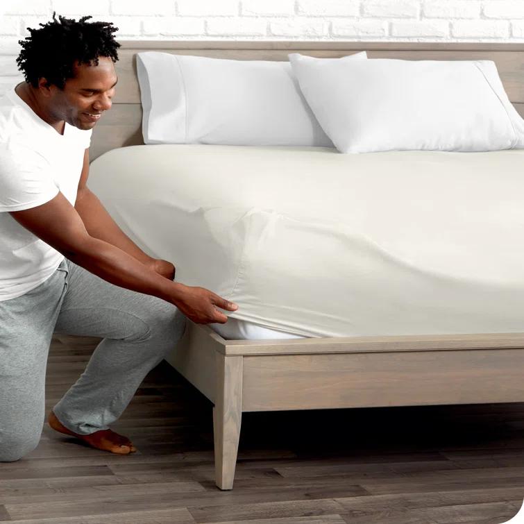 Bare Home Microfiber Fitted Sheet