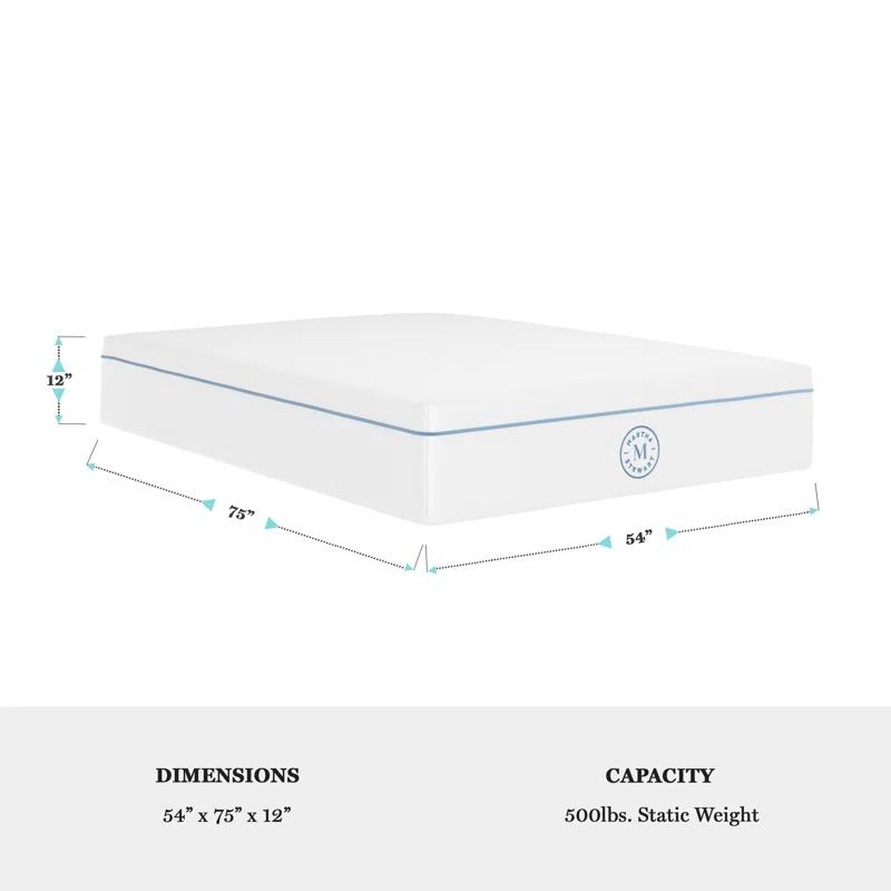 Martha Stewart Martha Stewart SleepComplete Medium Support Dual-Action Green Tea Cooling Memory Foam Mattress
