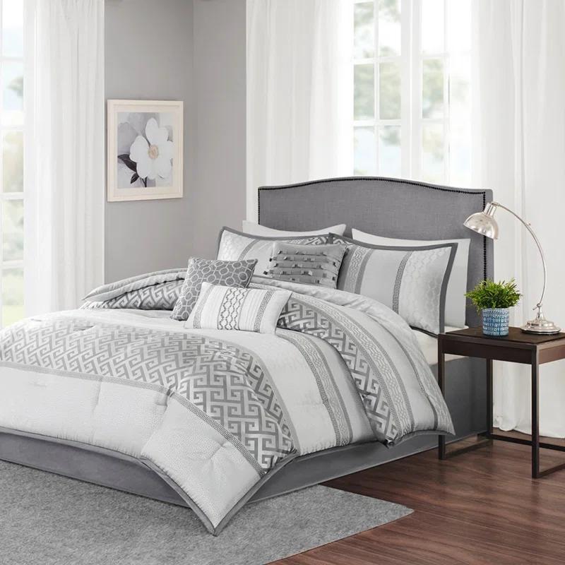 Madison Park Bennett 7 Piece Jacquard Comforter Set