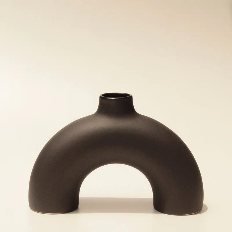 Half Polo Decorative Vase by Osmos Studio - Black