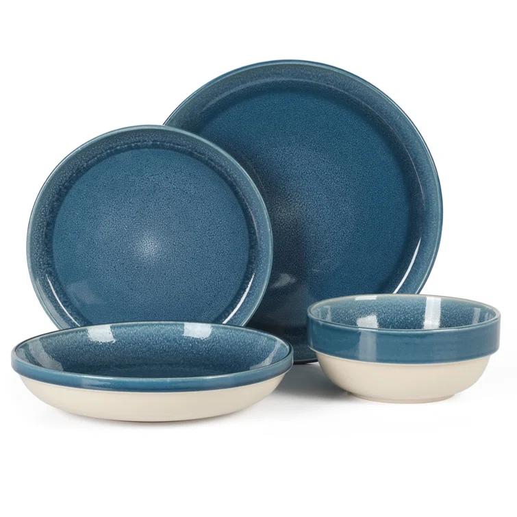 Sur La Table Kitchen Essentials Banquette 16 Piece Stoneware Dinnerware Set - Service for 4
