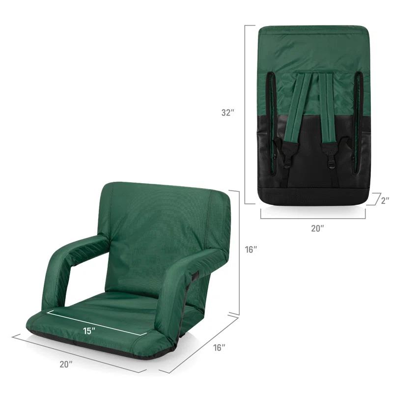 ONIVA™ Ventura Reclining Bleacher Seat with Armrests and Back Support