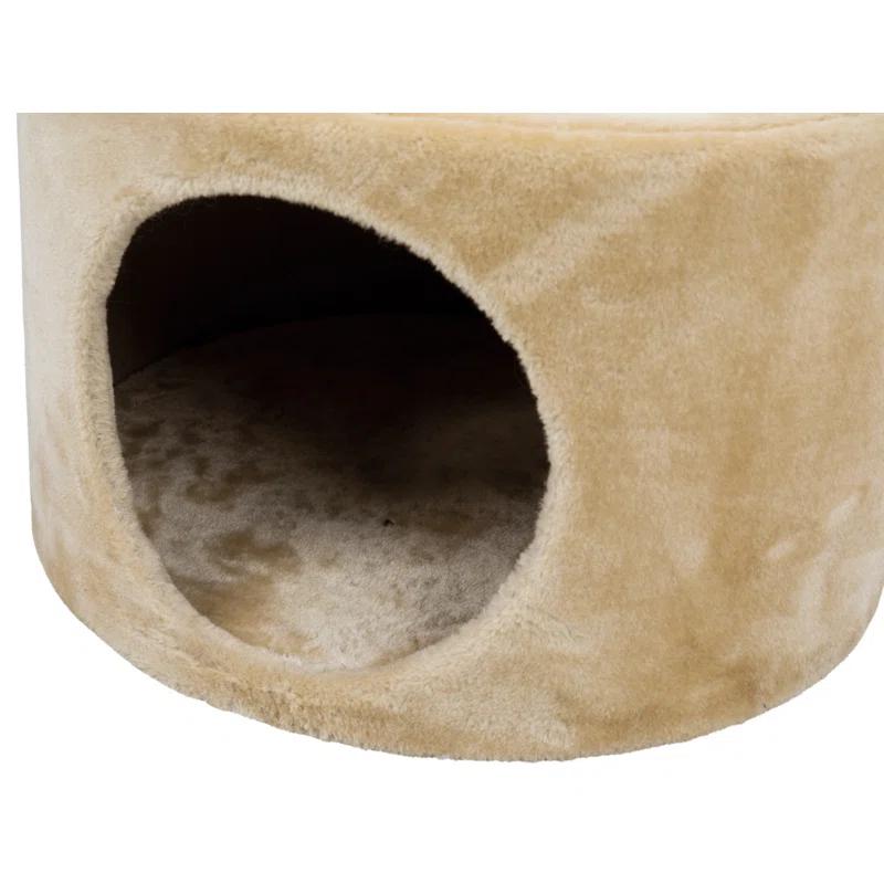 TRIXIE TRIXIE Oviedo 41" Cat Tree, 3-Level Cat Tower, Sisal Scratching Posts, Plush Condo, Tunnel, Platforms