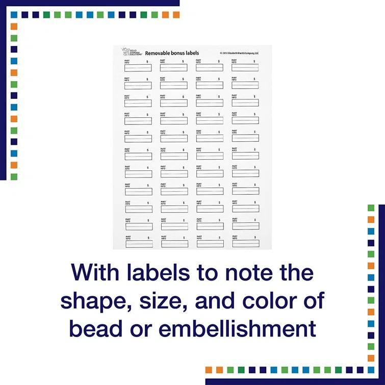 Bead Storage Solutions Elizabeth Ward Bead Storage Solutions 45 Piece Craft Supplies Organizer, 8 Pack (Set of 8)