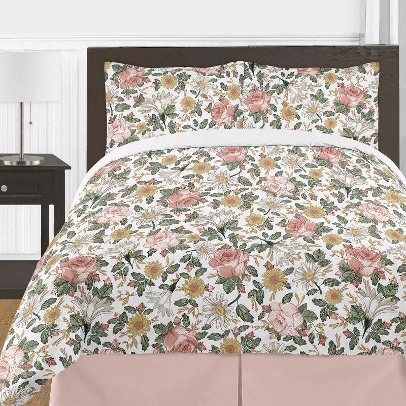 Vintage Floral Comforter Set