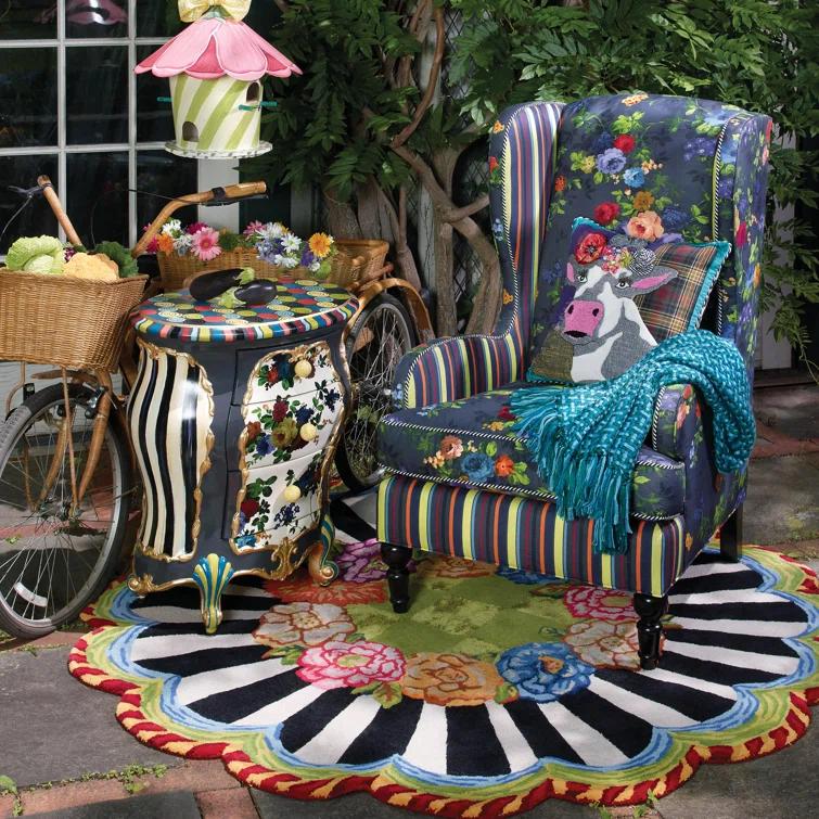 MacKenzie-Childs Hollyhock Birdhouse