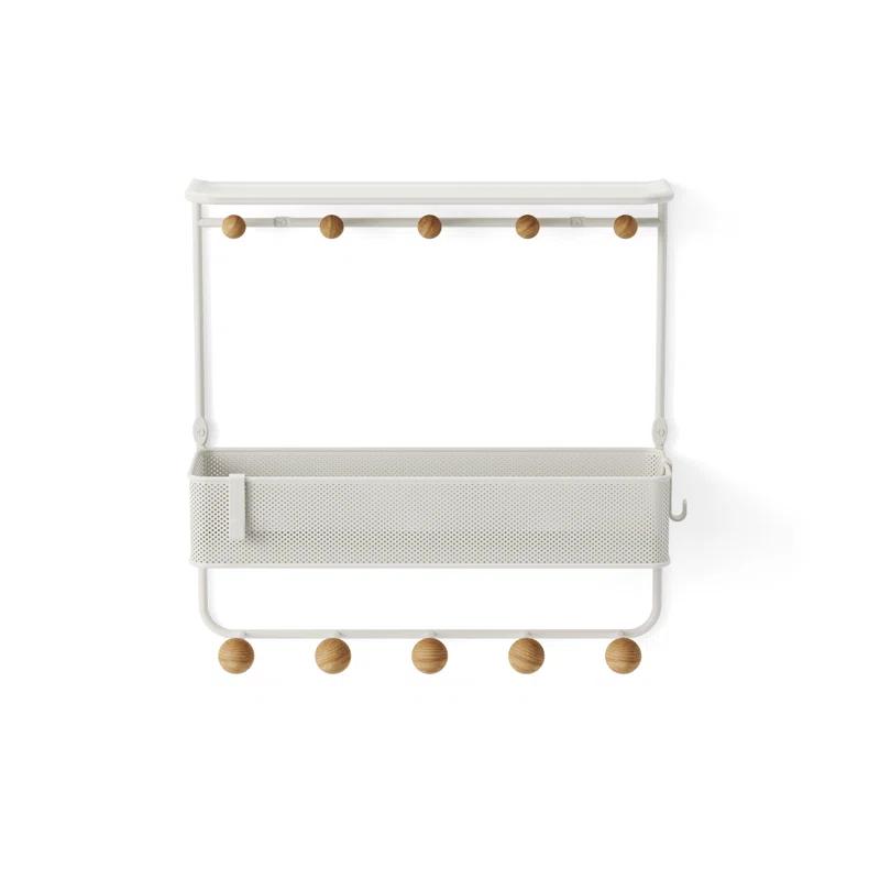 Estique Multi-Hook Wall Shelf