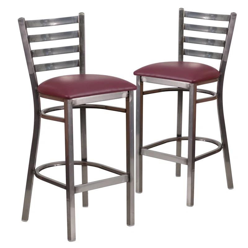 Flash Furniture Brixton Hercules Series Ladder Back Metal Restaurant Barstools