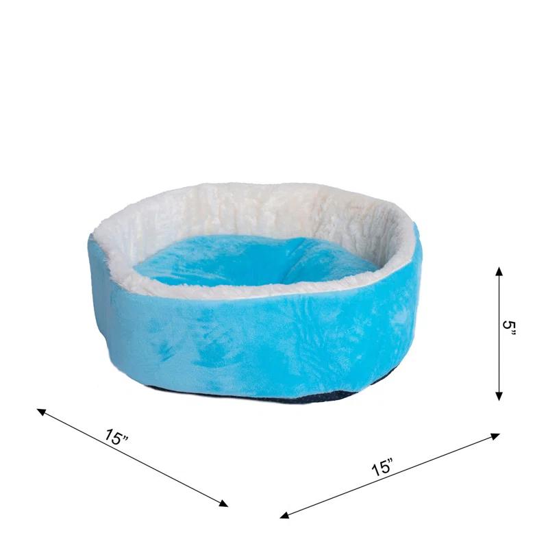 Armarkat Cat Bed Velvet Bolster Pet Bed