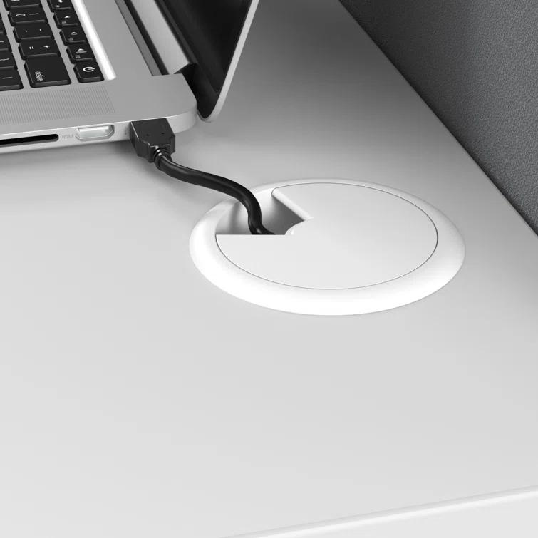 Bush Business Furniture Easy Office Rectangle 1 Person Cubicle with Cable Management