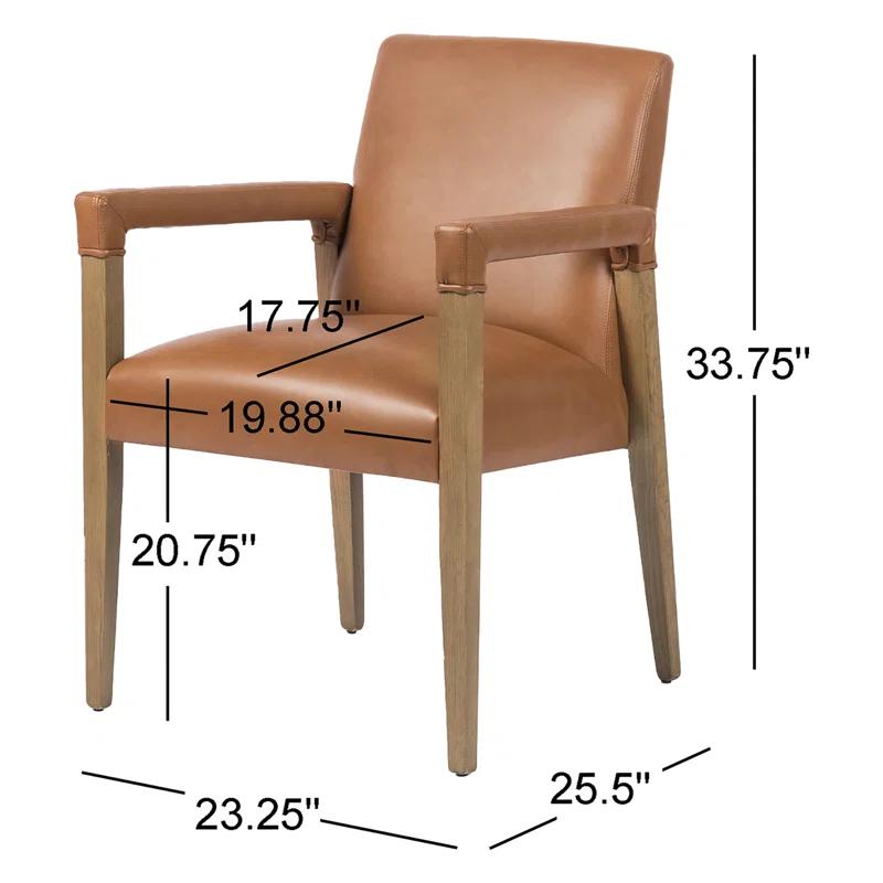 Marla Dining Chair - Tan Leather