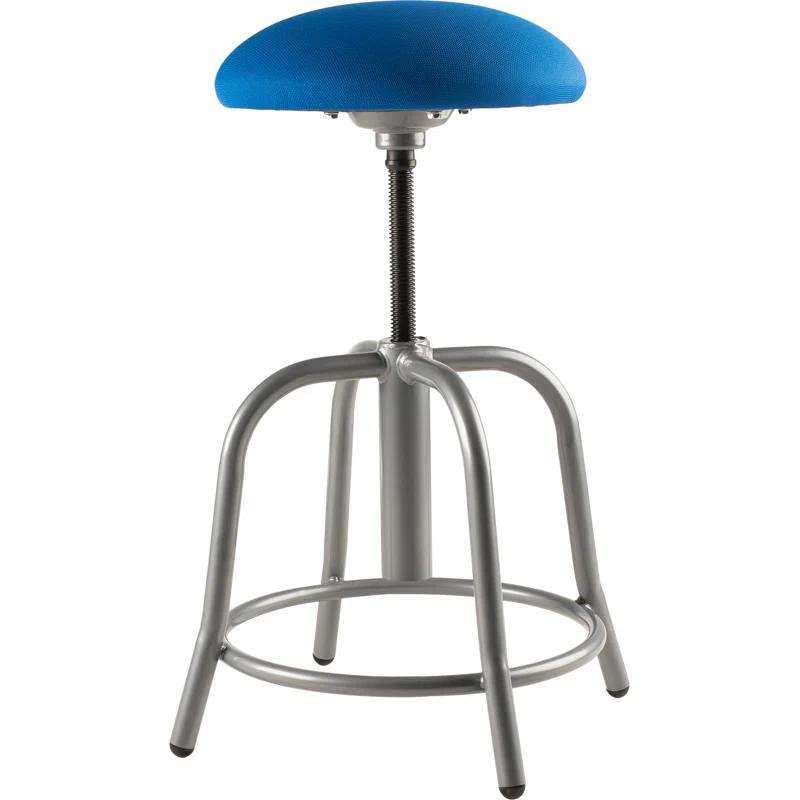 National Public Seating Adjustable Height Ergonomic Lab Stool with Footring