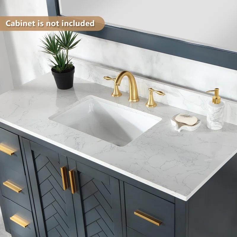 Altair Ceres 49" Engineered Stone Single Bathroom Vanity Top with Sink