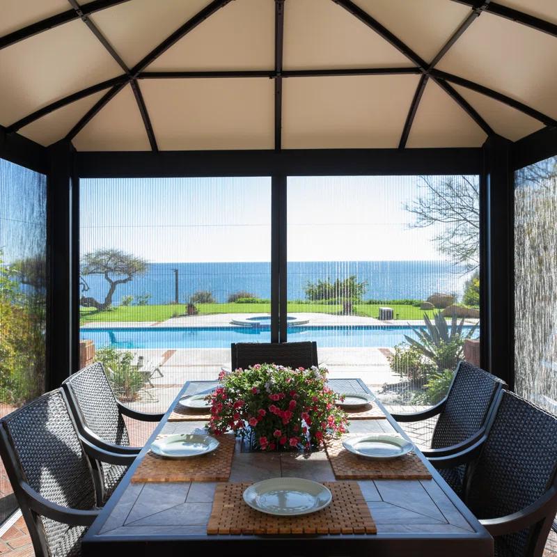 Paragon-Outdoor Siena Dome Roof Aluminum Patio Gazebo