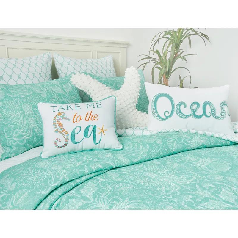 C&F Home Octi Ocean Beaded Throw Pillow