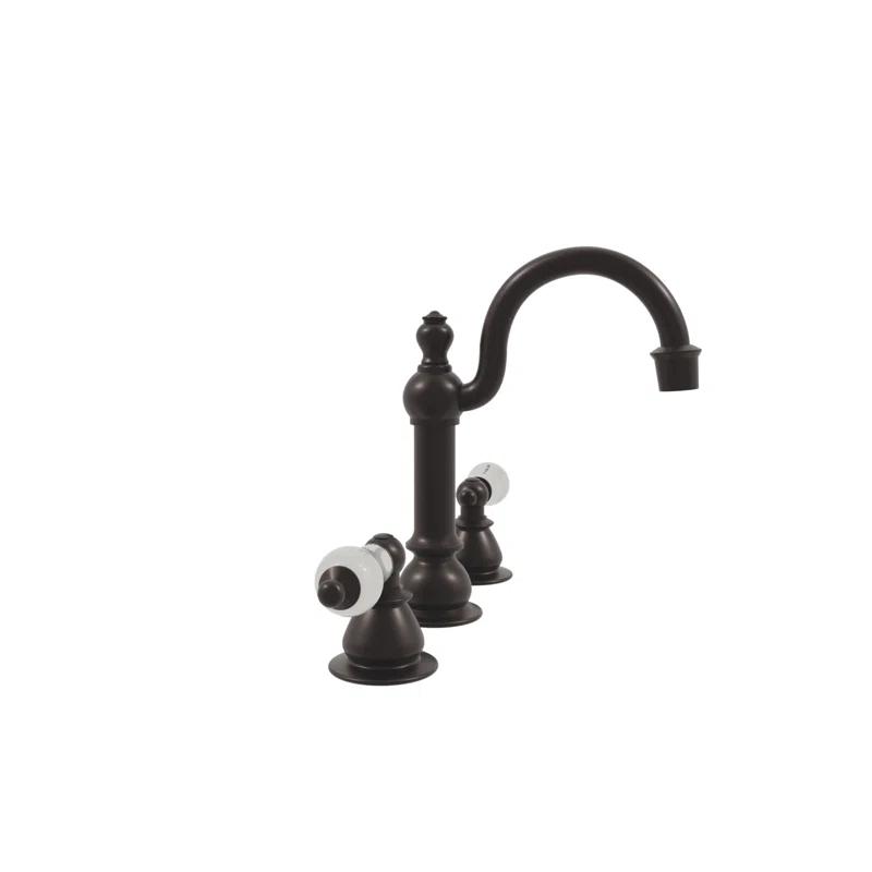 dCOR design Vintage Widespread 2-handle Bathroom Faucet with Drain Assembly