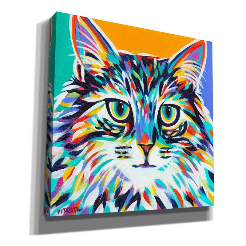 " Dramatic Cats I " by Carolee Vitaletti