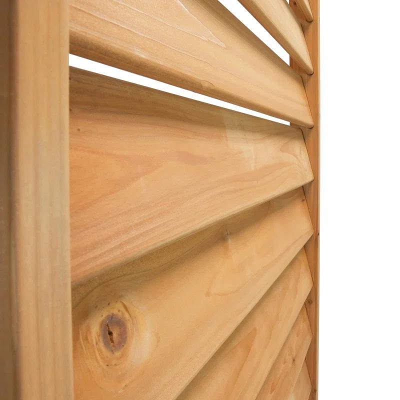 Enclo 6.1ft H x 3.1ft W (1 Panel) Freestanding or Surface Mounted Enclo Sierra Privacy Screen, Wood Fence Screen, Outdoor or Indoor Decorative Privacy Panel, Great for Balcony, Patio, Deck, EC18031