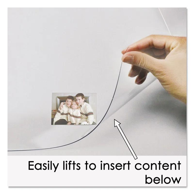 Artistic Products LLC Artistic Products Second Sight Clear Plastic Hinge Plastic Desk Pad