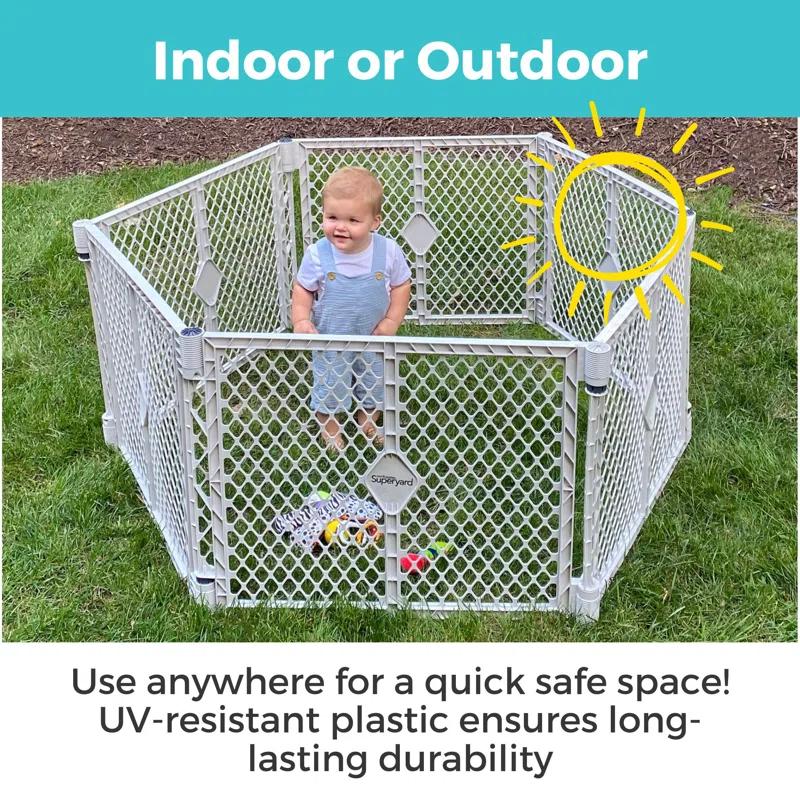 North States 26'' H 6 Panel Plastic Exercise Pen
