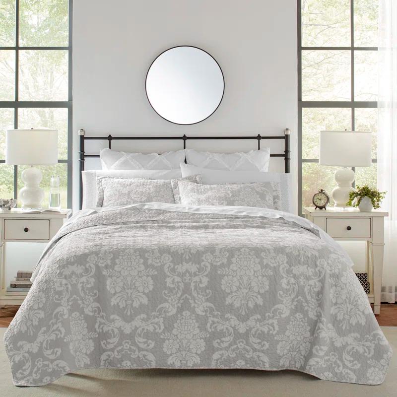 Laura Ashley Celina Patchwork Laura Ashley Reversible Cotton Quilt Set