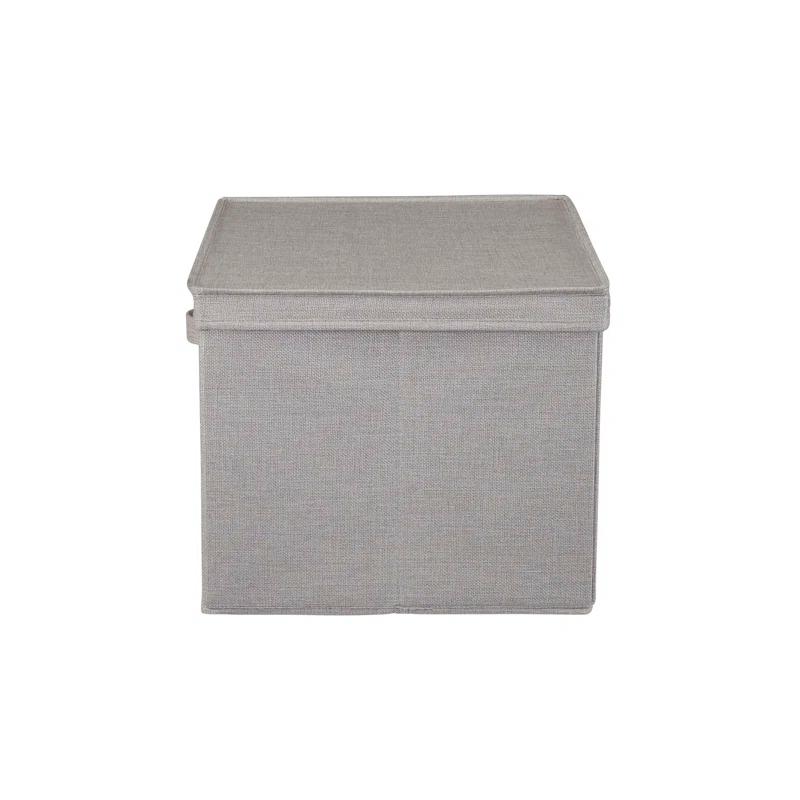 Household Essentials Household Essentials Wide Storage Box Fabric Bin (Set of 2)
