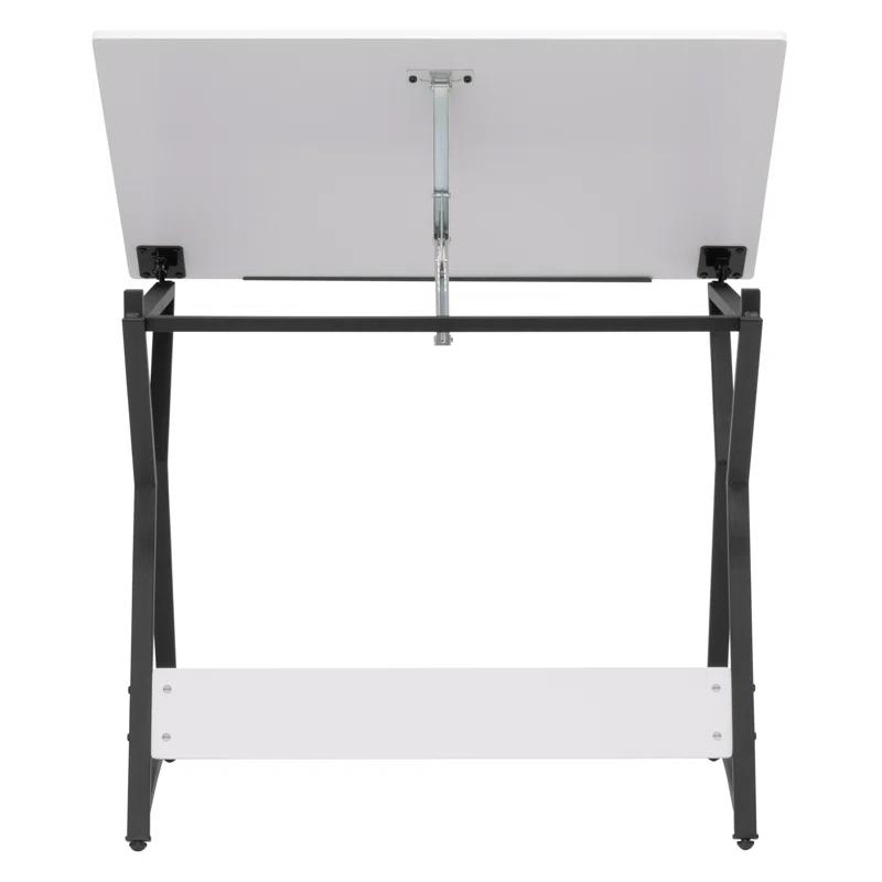 Hourglass Craft Table, Angle Adjustable Drafting Table