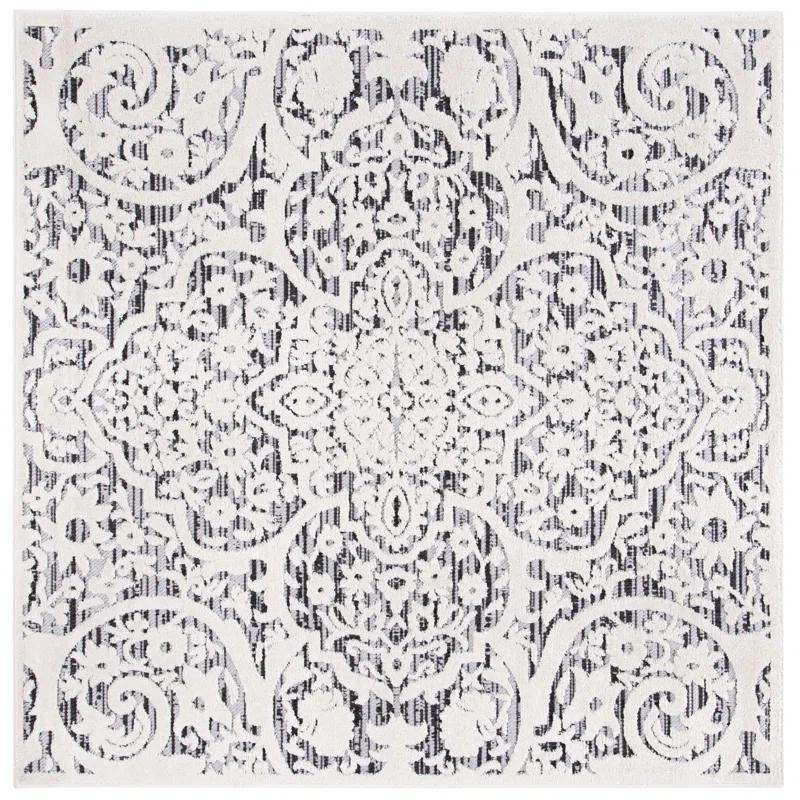 Kelly Clarkson Home Jake Oriental Ivory/Gray Indoor / Outdoor Area Rug