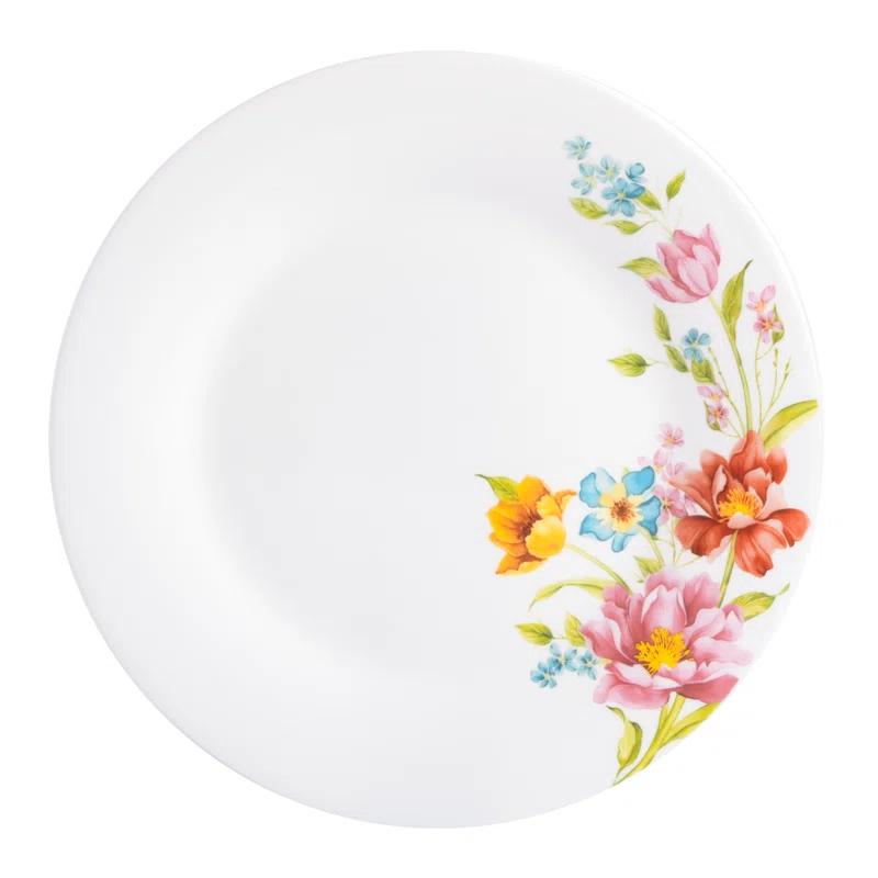 Gibson Gibson Home Ultra Break Resistant 18 Piece Dinnerware Set, Red Flora