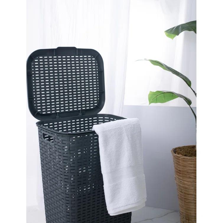 Rebrilliant Plastic Laundry Hamper with Handles