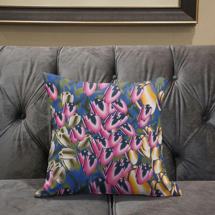AmritaSen Floral Reversible Throw Pillow