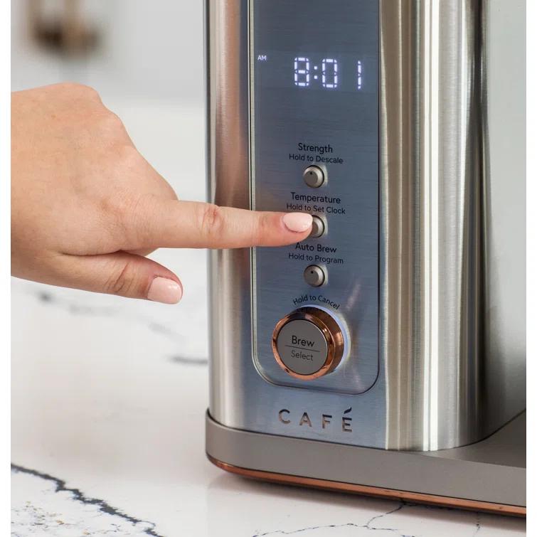 Café C7CDABS2RS3 Café 10-Cup Specialty Drip Coffee Maker with Glass Carafe