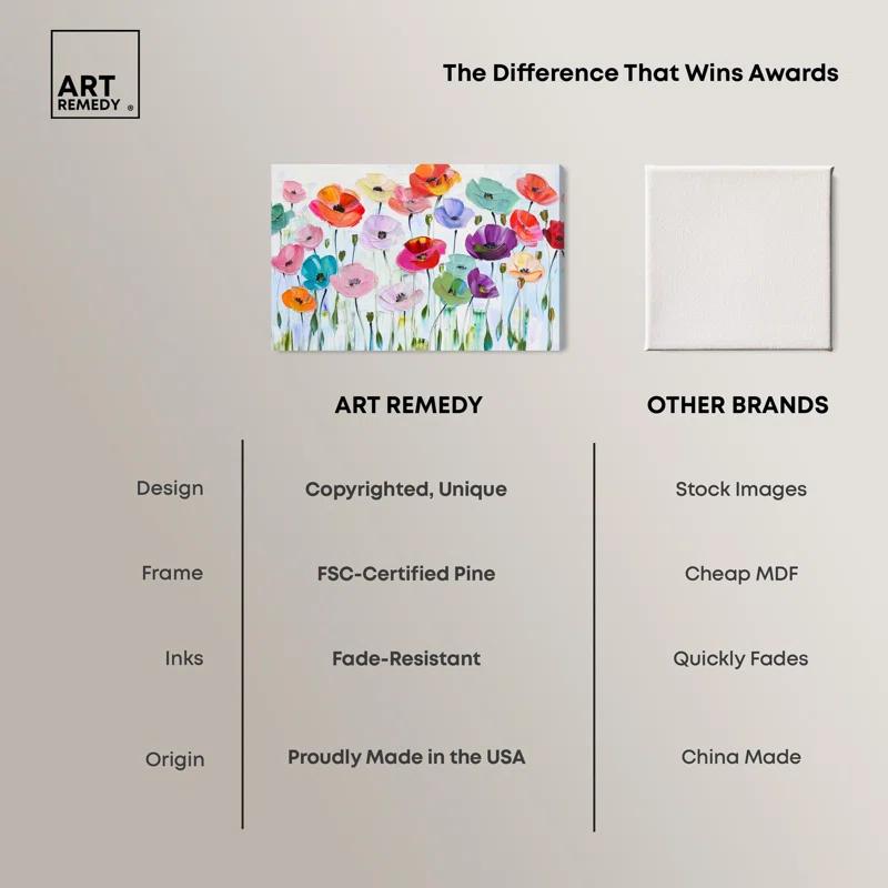 Art Remedy Summer Blooms II Canvas Soft Floral Art by Art Remedy
