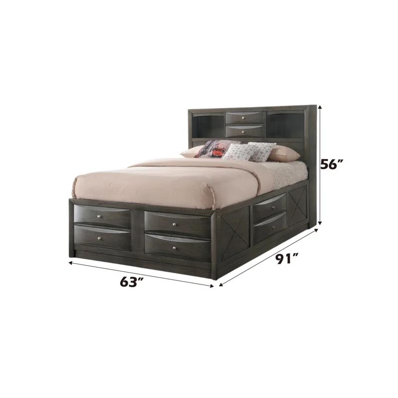 Wildon Home® Elyne Bookcase Storage Bed