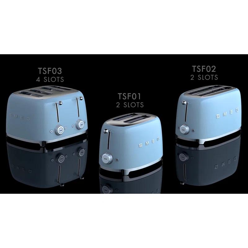 SMEG Navy 2-Slice Retro Toaster