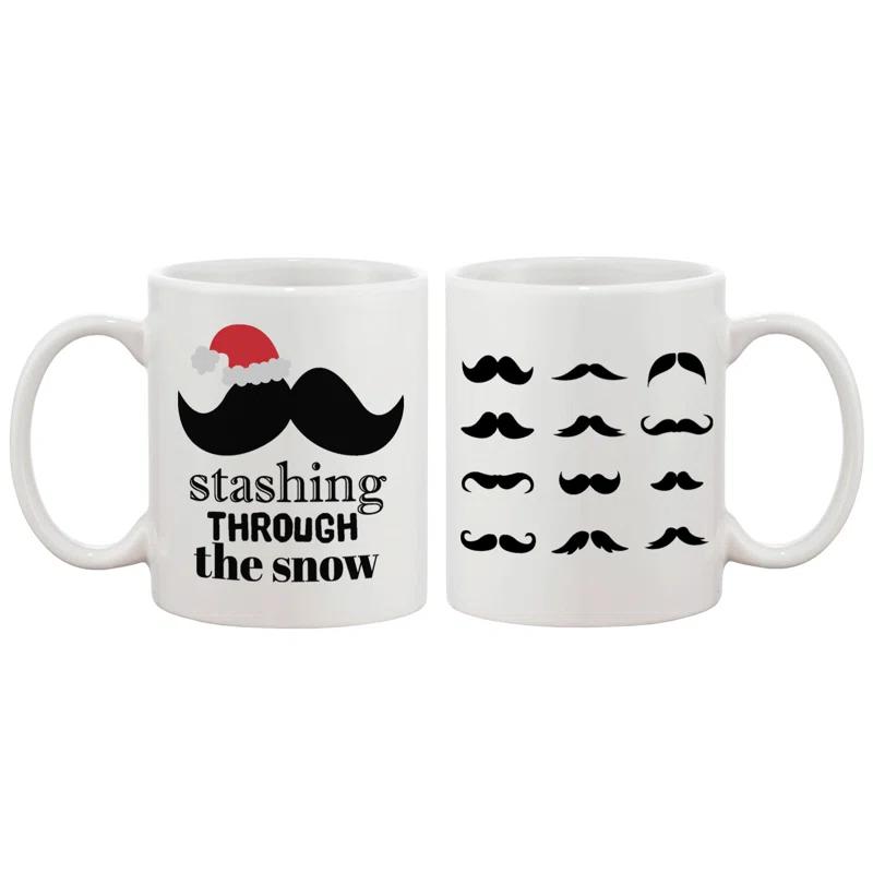 365 Printing Inc Stashing Through the Snow Holiday Mug