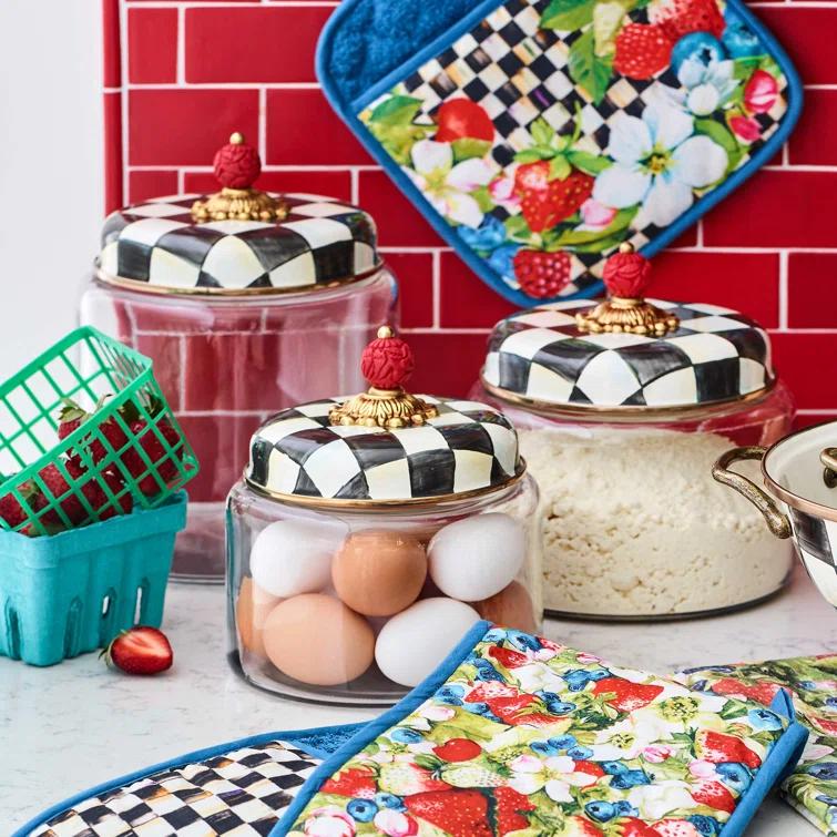 MacKenzie-Childs Courtly Check® Kitchen Canister