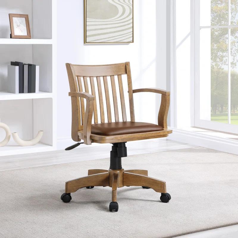Office Star Products Genevieve Vinyl Bankers Chair