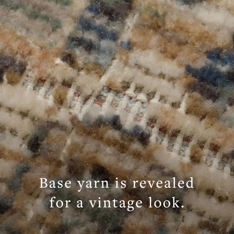 Molly I Rug by Amber Lewis x Loloi - Denim and Gold / 6'7" x 9'2"