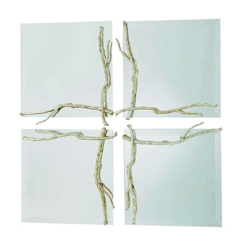 Studio A Home Twig Mirror-Silver Leaf-Sm
