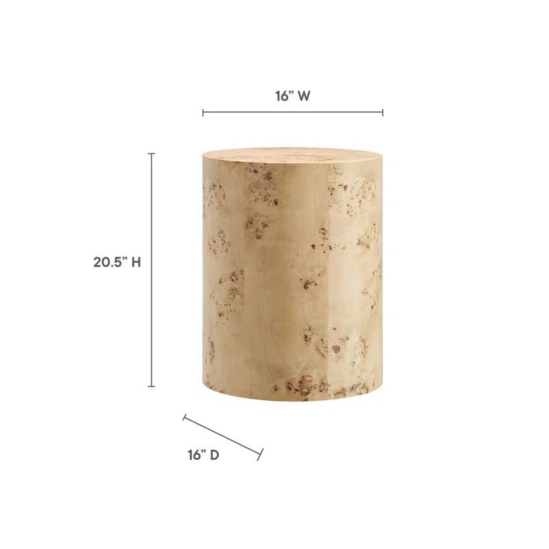 Modway Modway Cosmos 16" Round Burl Wood Side Table