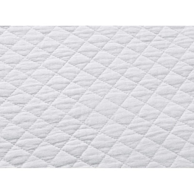 Chezmoi Collection Solid Color Cotton Quilt Cotton Quilt Set