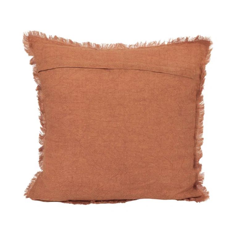 Julianne Linen Throw Square Pillow Cover & Insert
