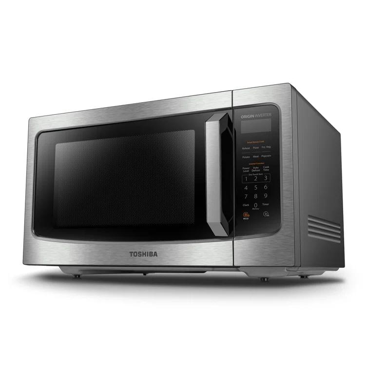 Toshiba TOSHIBA 1.6 Cu.ft Countertop Microwave Oven, Inverter, Smart Sensor, 13.6" Turntable, 1250W, Silver ML-EM45PIT(SS)