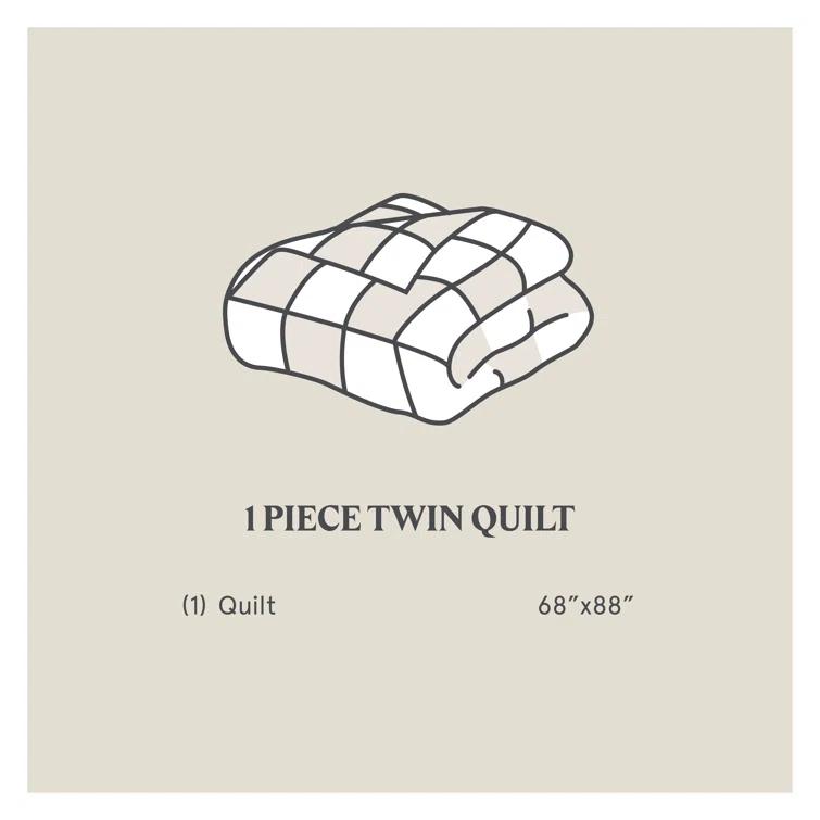 HiEnd Accents Stella Faux Silk Velvet Classic Chic Modern Rustic Romantic Western 1 Piece Quilt